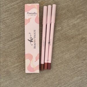 Poutastic Lip Liner Trio - Neutral Pink & Brown Shades